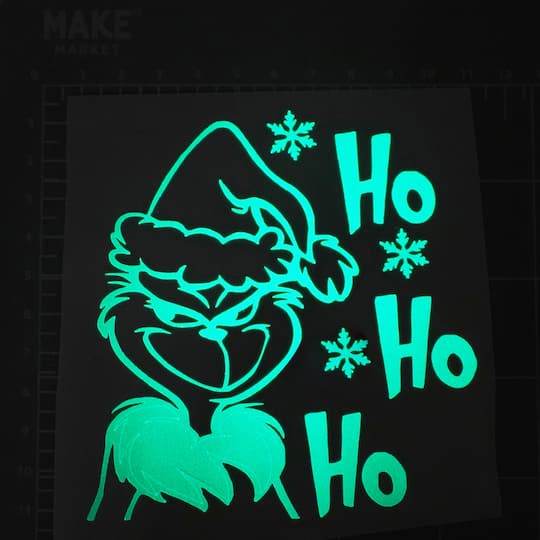 12 Pack: Holographic Glow-in-the-Dark Permanent Vinyl by Make Market